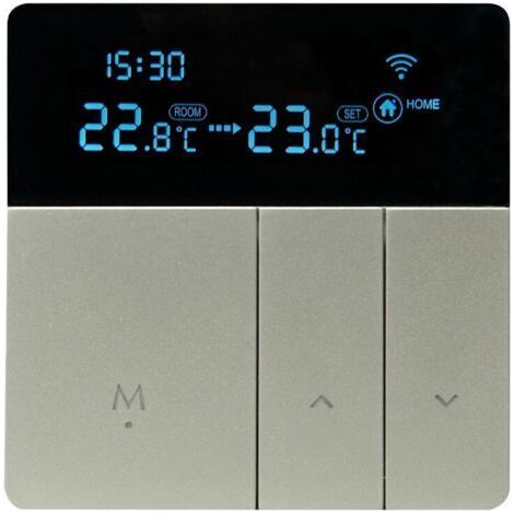 Vakuum-Thermostat intelligent Thermostat de chauffage Thermostat de chauffage par le sol électrique 16A WiFi Thermostat de chauffage par le sol électrique gris,de dyk.Trywise (1/4)