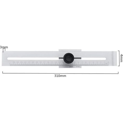 Screw Cut Marking Gauge 0–200 mm/0–250 mm for woodworking, carbon steel measurement, 0.1 mm calibration tool (1/3)
