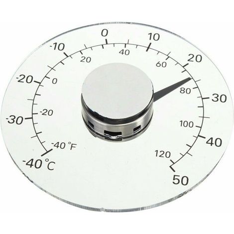 Thermomètre extérieur, thermomètre à fenêtre étanche Thermomètre de Jardin extérieur Transparent (1/4)