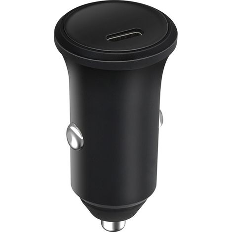 Chargeur allume-cigares 1 USB-C 20W Power Delivery - Plastique 100% recyclé - noir (1/2)