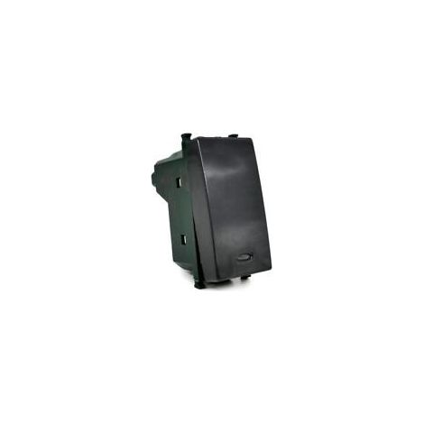Pulsante con spia luminosa nero compatibile con vimar plana interruttore relè 10A 250V invertitore deviatore campanello (1/3)