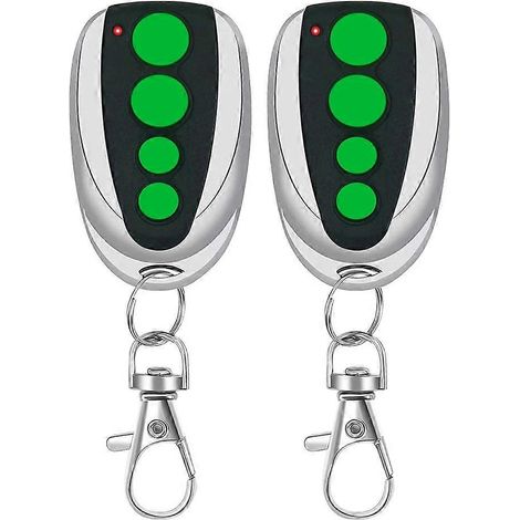 Télécommande TOPENS M12 pour portail battant coulissant automatique, émetteur 4 boutons, 433,92 MHz, lot de 2 (1/5)