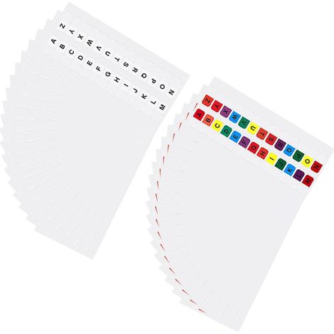 Blatt Alphabet Registerkarten aus Pet Smalle (1/5)