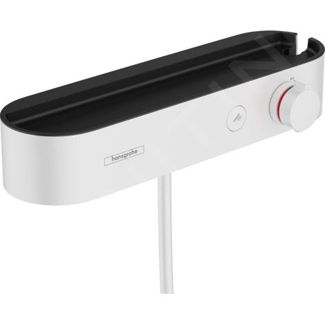 Hansgrohe – Mitigeur thermostatique de douche – Finition noir graphite – Surface CoolContact – Économie d'eau jusqu'à 30% – Installation facile (1/4)