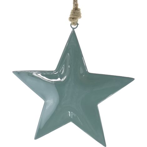 POSIWIO Weihnachtssternanhänger Dunkelgrün Ø ca. 20 cm - Metall