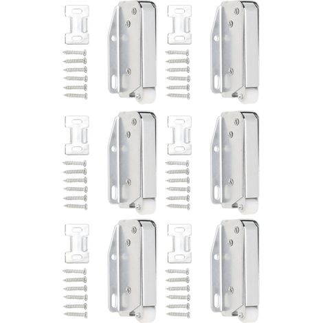 mini verrou à ressort pour porte de placard, facile à ouvrir par simple pression. (1/5)
