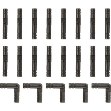 Pair Lot de 20 charnières invisibles en laiton, 4 x 25 mm, petites charnières dissimulées pour boîtes à bijoux, noires