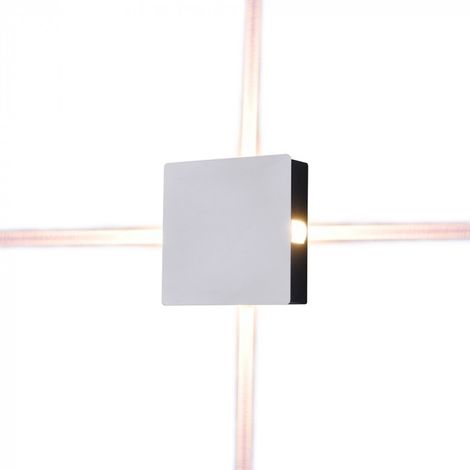 4W Weiße Led Wandleuchte IP65 Quadratische Form V-TAC VT-704 3000K (1/4)