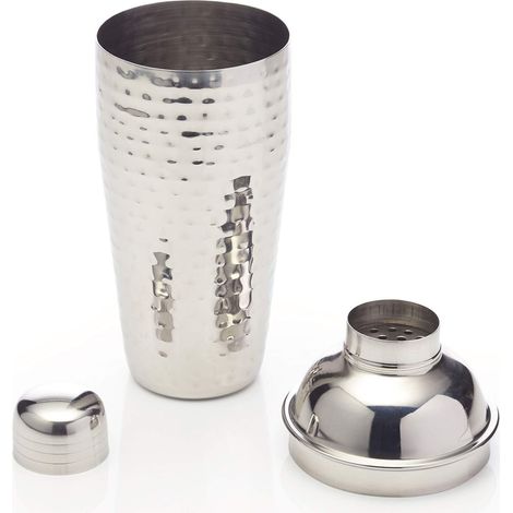 Bar Craft Cocktail Shaker de Deluxe Drink Maker de Mixology de Deluxe, placcato in argento, in confezione regalo, 700 ml, acciaio inox (1/5)