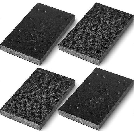 Lot de 4 plateaux de ponçage en mousse noire souple compatibles avec les ponceuses Festool RS400 et LS130 (1/4)