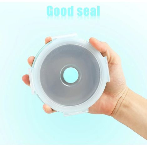 Filiyano-Lot de 2 gamelles pliables pour chien de 350 ml en silicone avec couvercle. Gamelles portables et extensibles pour animaux de compagnie (1/5)