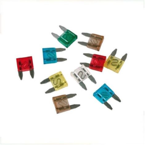 Kit 100 Mini Fusibles Plats Assortis Mini Fusibles Voiture Camping-car Bateau En Boîte
