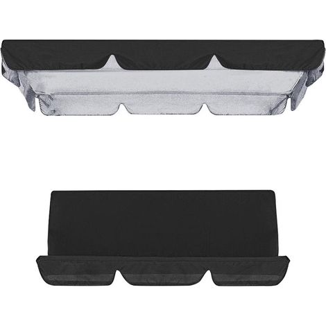 Realhomelove 3-Sitzer-Schaukel mit wasserdichtem Verdeck, kompatibel mit Oxford-Gewebe (1/5)
