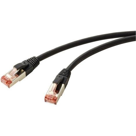 RF-5771528 RJ45 Câble réseau, câble patch CAT 6 S/FTP 2.00 m noir sans halogène 1 pc(s) C634812 (1/4)