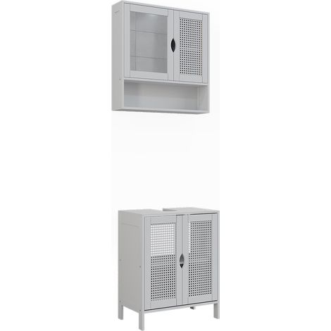 Conjunto de muebles de baño Liora, Blanco, 2 partes, Vicco (1/5)