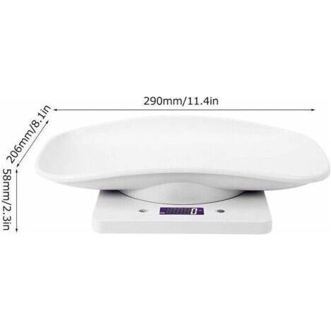 Tigrezy 10kg/1g Balance Numérique, Balance électronique De Précision Bébé Animaux, Balance De Pesée Pour Animal Domestique Chats, Chien, Cuisine Outil De Mesure Avec écran LCD