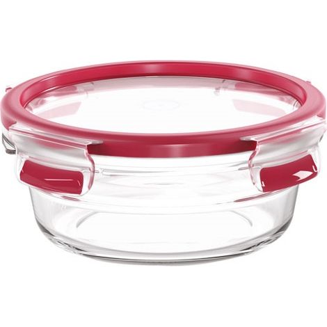 TEFAL MASTERSEAL FRESH VERRE, BOÎTE ALIMENTAIRE RONDE 0,6 L , CONSERVATION DES ALIMENTS, EMPILABLE, COMPATIBLE FOUR ET CONGÉLATE (1/5)