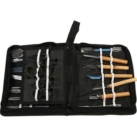 Kit de 46 pièces pour sculpture sur légumes et fruits, outils de cuisine portables (1/5)
