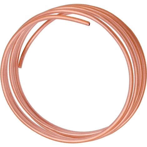 Tube en cuivre souple de 2 m, 9,52 x 1,7 mm, pour climatiseurs et refroidisseurs