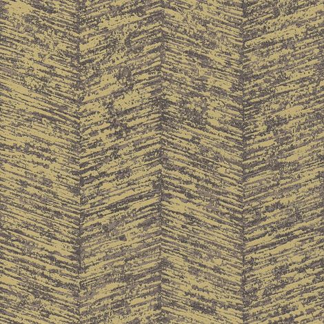 Grafik Tapete Profhome 386974 Vliestapete strukturiert mit Chevron Muster glitzernd braun grau-beige 5,33 m2