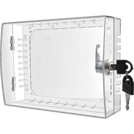 Caja de bloqueo de termostato con llave, para cajas de bloqueo de pared de termostato, caja de bloqueo de termostato para oficinas y propiedades de alquiler (1/5)