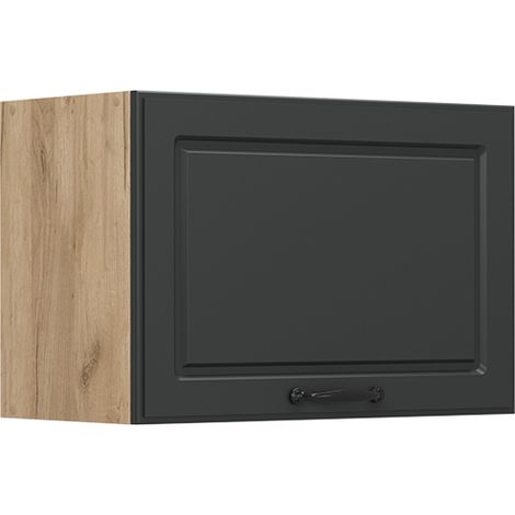 Pensile da cucina R-Line, Antracite casa di campagna, 60 cm Piatto, Vicco