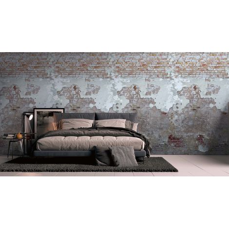 A.S. Creation Fototapete Livingwalls The Wall II 392341 Ein Motiv pro Rolle 2.80 x 1.59 m Steinoptik Grau (1/3)
