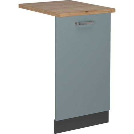 Panneau de lave-vaisselle R-Line, Bleu-gris, 45cm , PT Chêne, Vicco