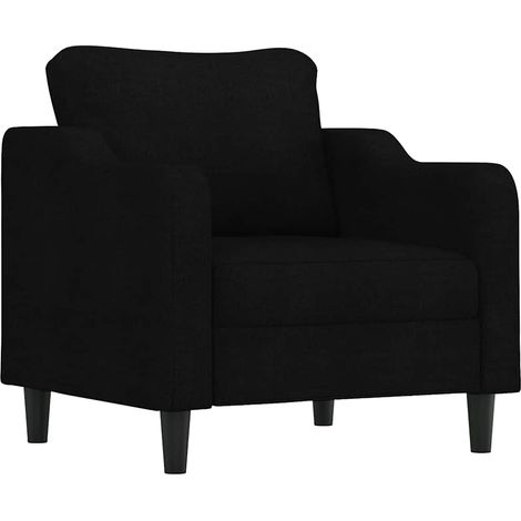 Fauteuil relax  Fauteuil Noir 60 cm Tissu (1/5)