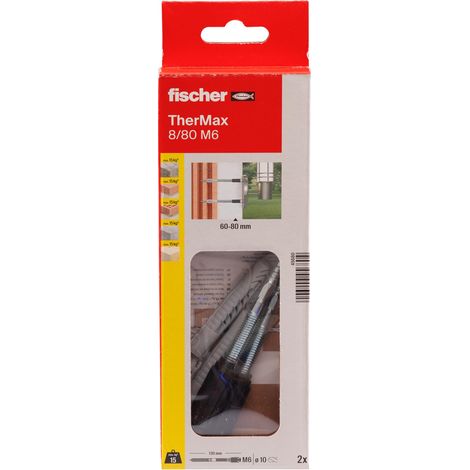 Tassello per Sistemi Isolamento 8 80 ( ) Fischer Thermax 2 Pezzi 6 x 140 mm (1/5)