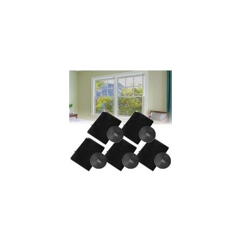 Lot de 5 moustiquaires autocollantes noires, 130 x 150 cm, découpables, pour porte-fenêtre, salon, fenêtre de toit, profondeur au sol (1/5)