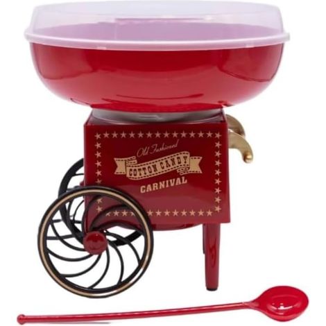 Candy Floss Machine 500W Retro Cart Style Cotton Candy Maker Machine for Kids & Adults Candy Floss Maker Kitchen Appliance for Birthday Party Cotton Candy Machine Christmas Gifts (1/5)