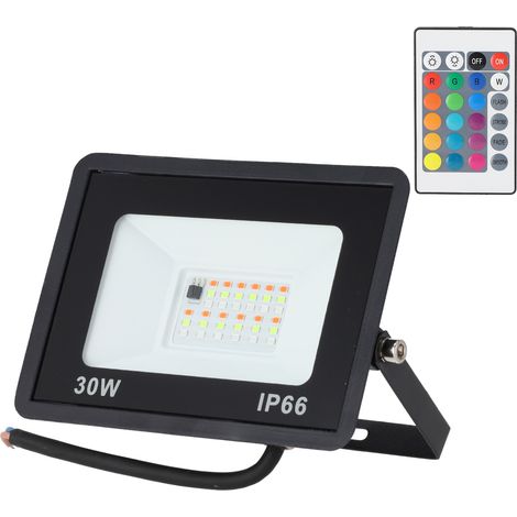 Proyector LED RGBW con Mando a Distancia 30W [HO-ICRGBFL-30W]