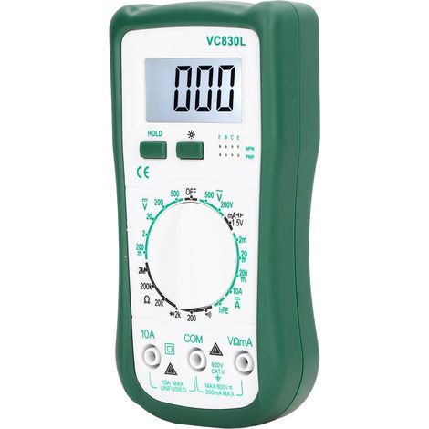 Multifunktions-Digital-Multimeter mit LCD-Display, Spannungs-, Strom- und Widerstandsmessgerät VC830L (1/5)