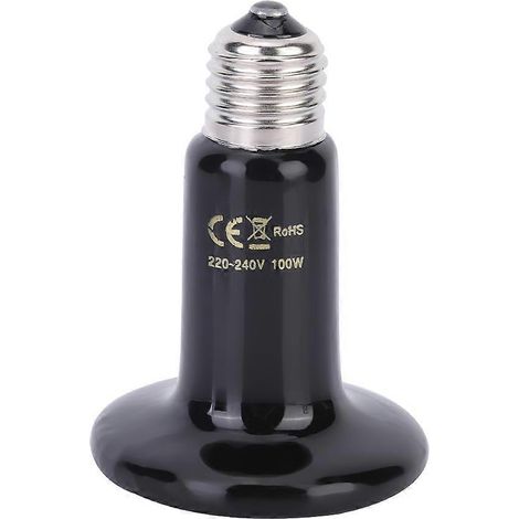 E27 Keramik-Heizlampe für Reptilien, Infrarot 240V, Wärmequelle für Tiere, Wärmelampe für Terrarien, Heizzubehör für Echsen und Schlangen. (1/5)
