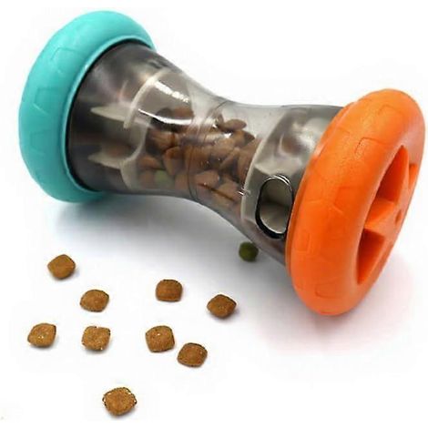 Distributeur de friandises pour chien, jouet mangeur interactif, jouet d'intelligence à roulettes pour chiens, chats et chiots, jouet interactif à alimentation lente pour lutter contre l'ennui (1/5)