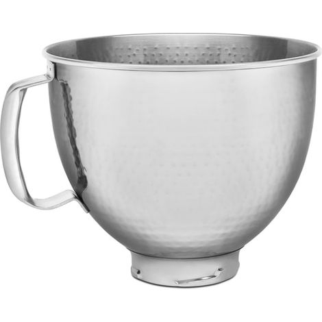 Bol décoratif KitchenAid Artisan 5 en acier inoxydable 4,8 L, couleur martelée (1/4)