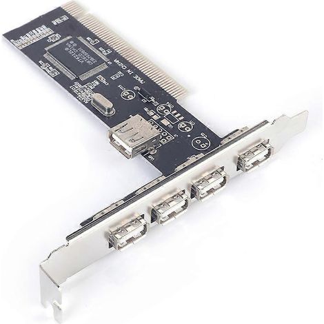 4-Port USB 2.0 Hub mit PCI-VIA-Karte für Vista, ME, XP, 2000 und 98 SE (1/5)