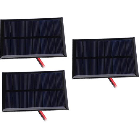 Module Solaire Polycristallin 4V 150mA avec Câble - Kit Énergie Solaire 3 Pièces (1/5)
