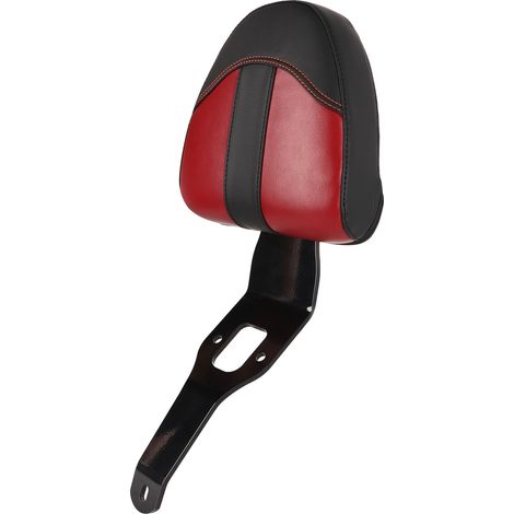 Dossier de siège conducteur moto respirant élastique confortable antichoc remplacement pour Indian Scout 2015-2022 Noir Rouge (1/5)