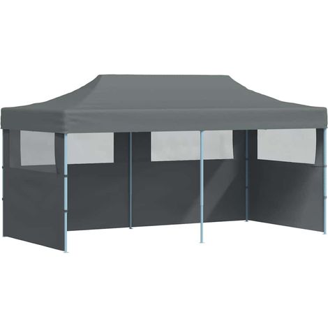 vidaXL Carpa plegable Pop-up con paredes laterales 3x6 m antracita (1/2)