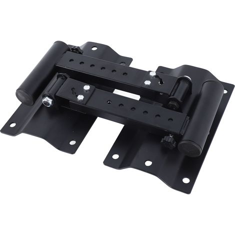 Support mural pour paire d'enceintes surround, inclinable et réglable, fixation solide jusqu'à 50 kg, robuste et professionnel. (1/5)