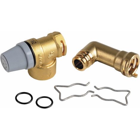 Vaillant – Soupape de sécurité chauffage central – Résistance 3 bars – Corps en bronze – Filetage sortie 1/2" – Remplacement facile