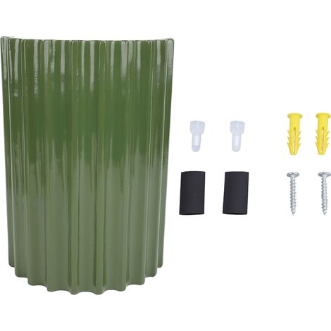 Applique murale moderne, design minimaliste demi-cylindrique, verte, pour ampoules G9, idéale pour chambre ou couloir. (1/5)