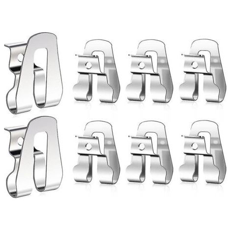 Pair Lot de 8 clips de ceinture pour outils Ryobi et Ridgid 18 volts, crochet de ceinture avec vis, référence 633586002. (1/4)