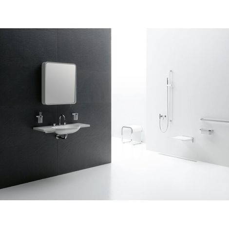 HEWI 800.06.11045 Distributeur de savon liquide avec support Système 800 (1/5)