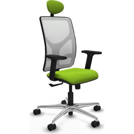 Silla de oficina piqueras y crespo La Motilla pistacho cuero (1/2)