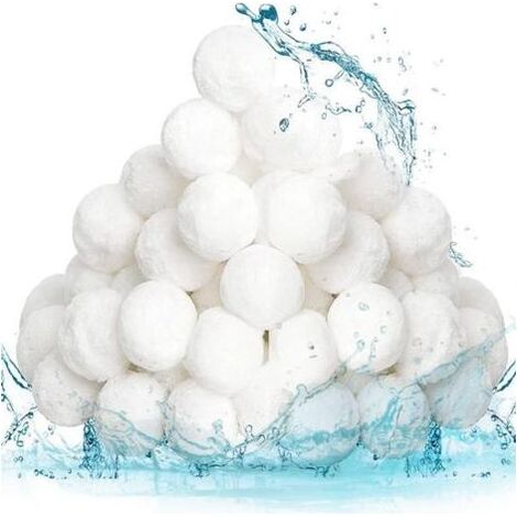 800 g 30-50 mm Boules filtrantes de piscine réutilisables, alternative au sable filtrant de piscine, adaptées de filtration de piscine (1/4)