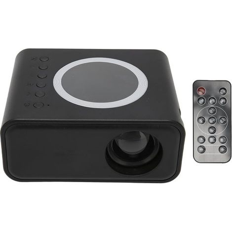 Mini Projecteur Noir Portable Full HD 1080p LED avec Wi-Fi – Vidéoprojecteur Compact pour Cinéma Maison Jeux et Bureau (1/5)