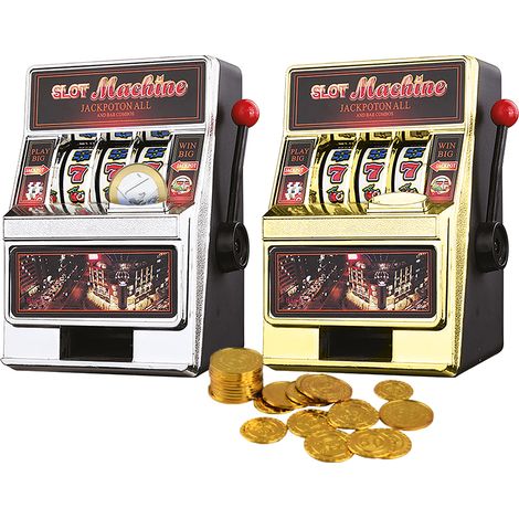 Salvadanaio Slot Machine con Leva Stile Las Vegas Gioco Arcade Idea Regalo (1/4)